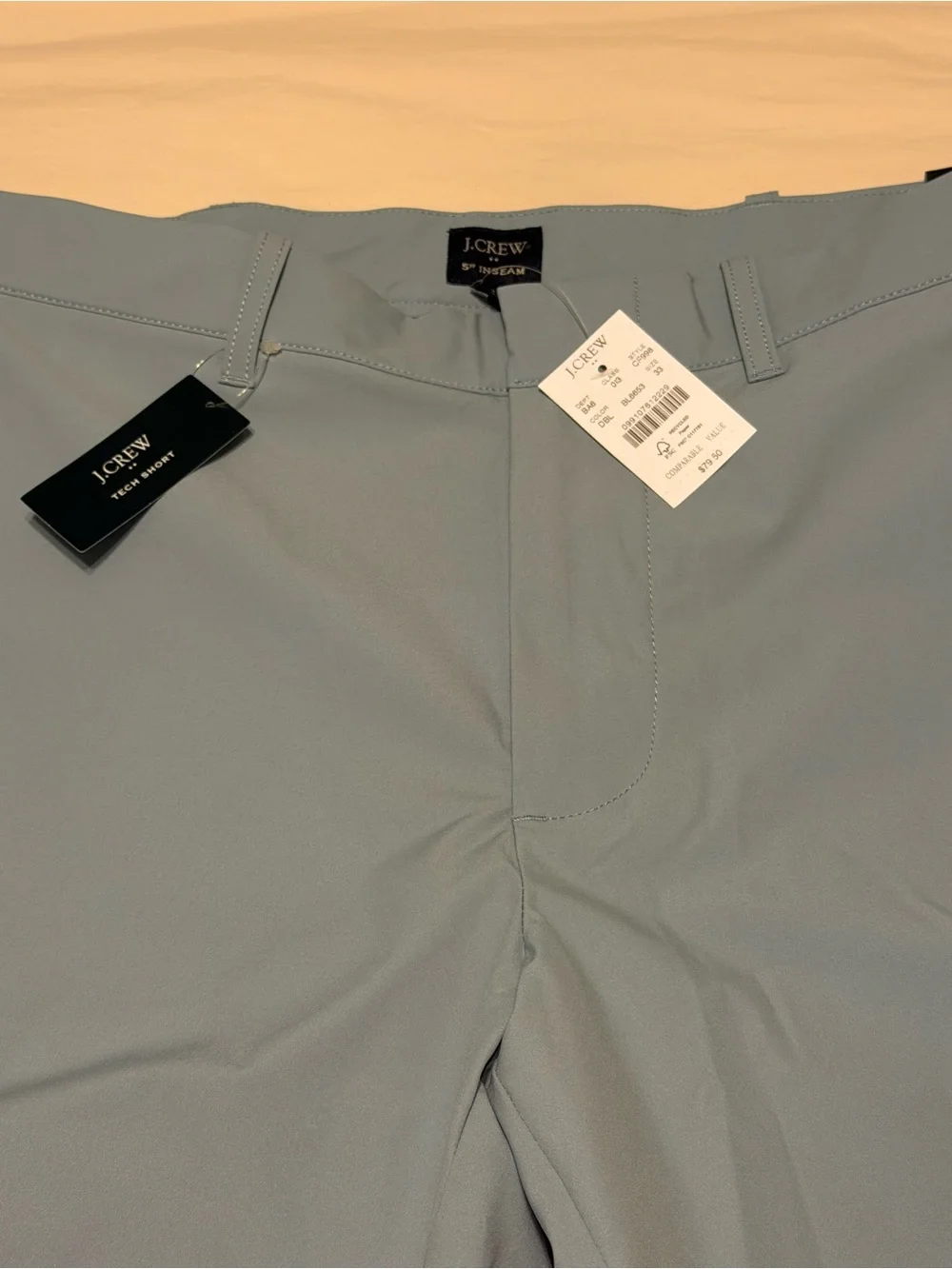 J. Crew Men's Slate Gray Hybrid Shorts
